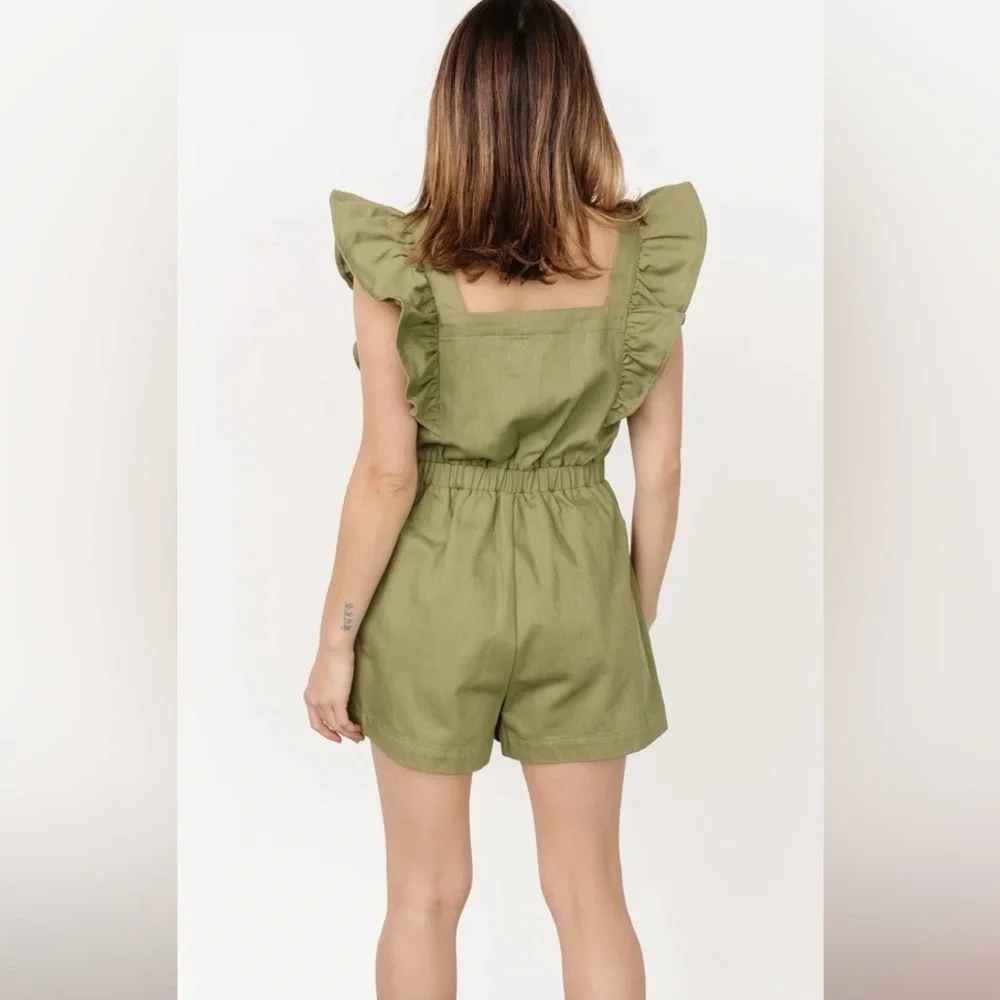 Baltic Born Sage Green Ruffle Jumpsuit - Picture 4 of 8
